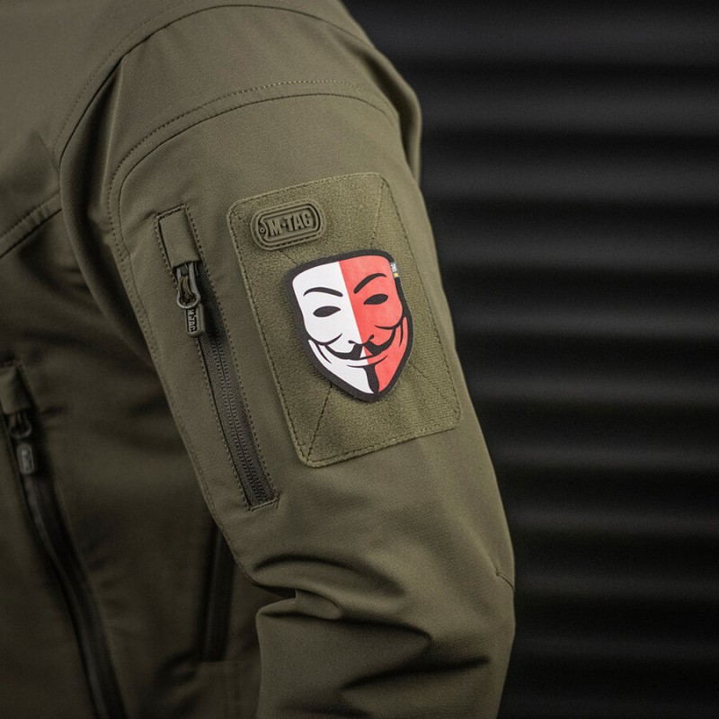 Пачове и велкро панели, аксесоари - M-Tac Patch Anonymous White and Red