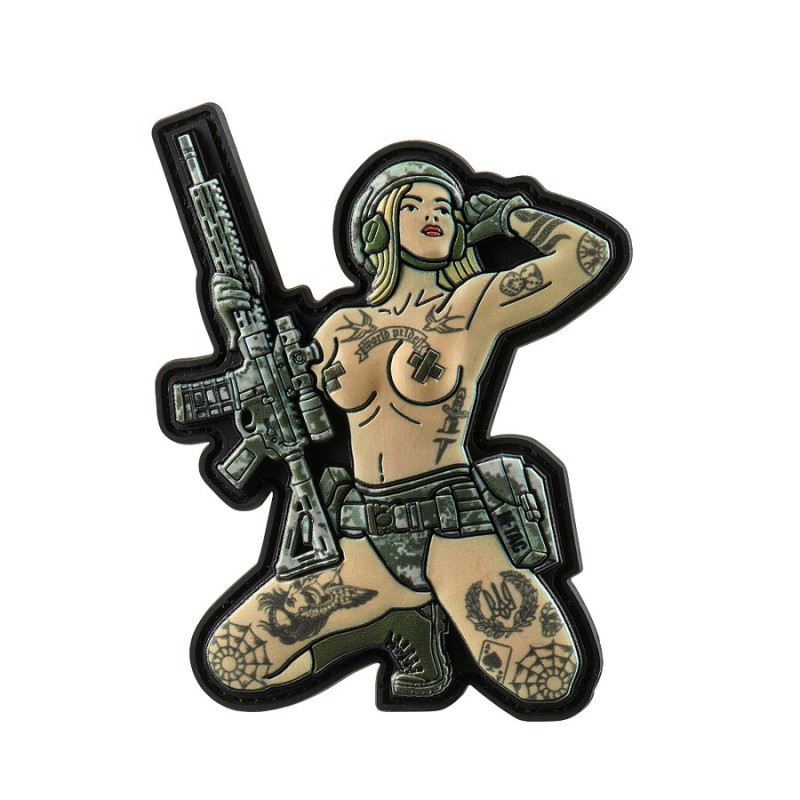 Пачове и велкро панели, аксесоари - M-Tac Patch Tactical Girl tattoo Trident PVC MM14