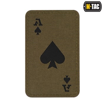 M-Tac patch Ace of Spades Laser Cut - OD Green