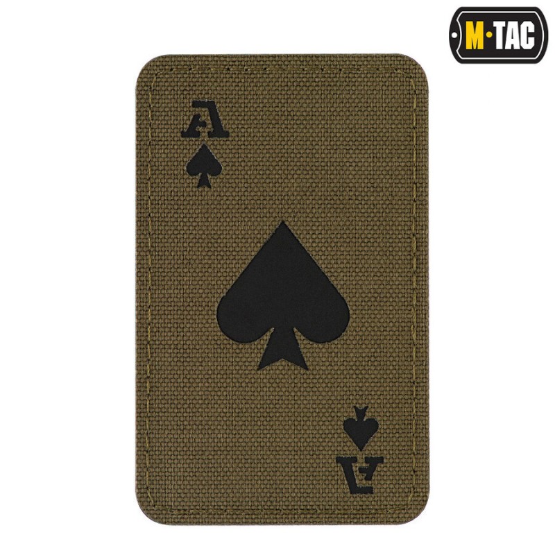 Пачове и велкро панели, аксесоари - M-Tac patch Ace of Spades Laser Cut - OD Green