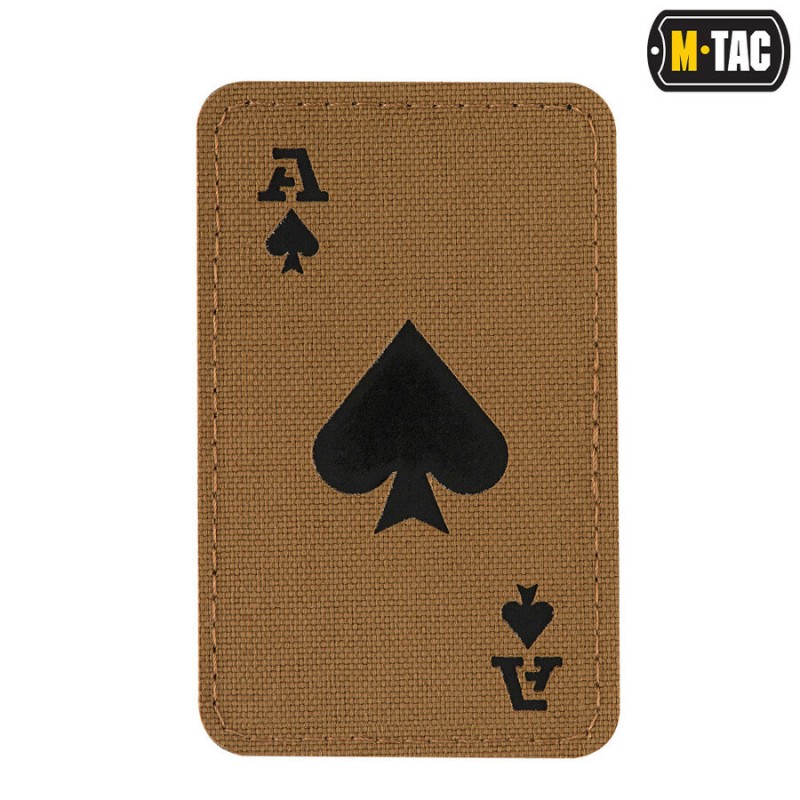 Пачове и велкро панели, аксесоари - M-Tac patch Ace of Spades Laser Cut - COYOT