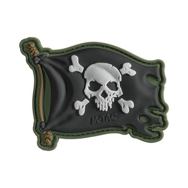 Пачове и велкро панели, аксесоари - M-Tac patch Jolly Roger PVC Green FLag