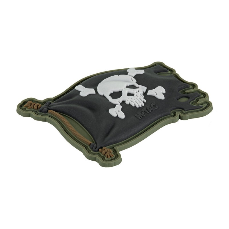 Пачове и велкро панели, аксесоари - M-Tac patch Jolly Roger PVC Green FLag