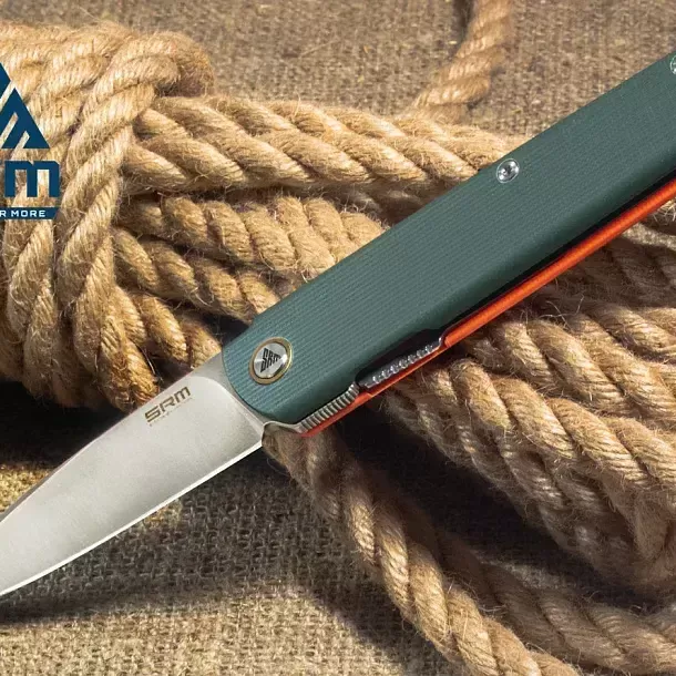 SRM - Сгъваем нож SRM 408L-GX - дръжка от G10 и 14C28N стомана