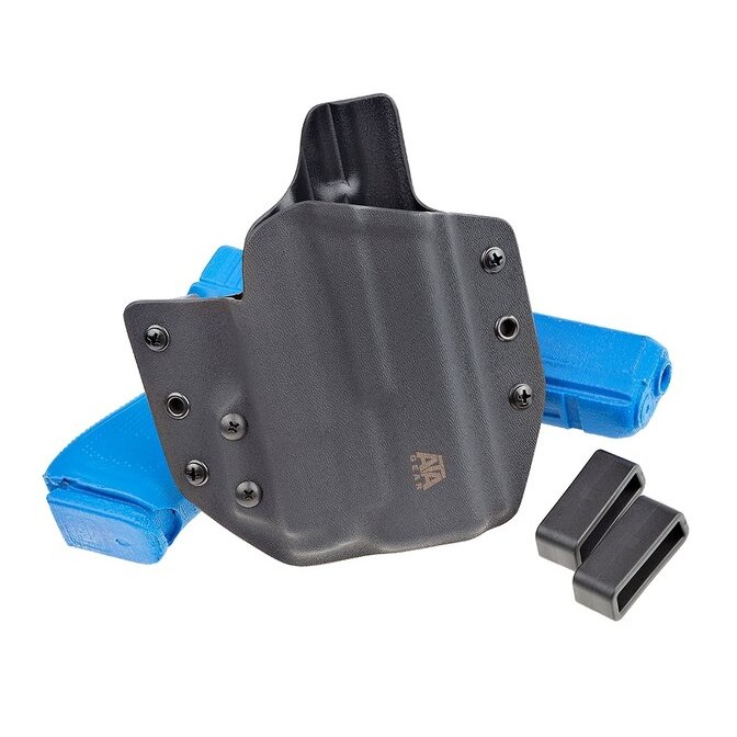 ATA GEAR - Кайдекс кобур за пистолет с фенер ATA GEAR Hit Factor ver.1 за GLOCK 19/23/19X/45 и фенер Olight BALDR Mini RL / S и Pl mini 2/3