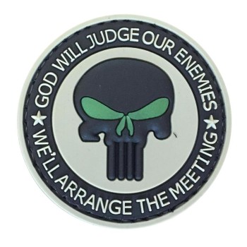 Гумена нашивка God Will Judge