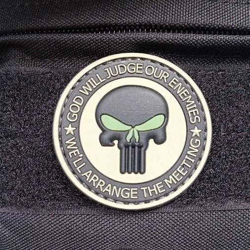 Пачове и велкро панели, аксесоари - Гумена нашивка God Will Judge