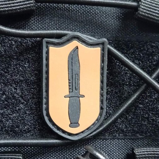 Пачове и велкро панели, аксесоари - Гумена нашивка Tactical Knife