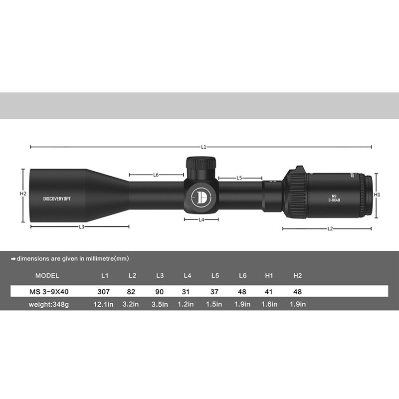 Оптики - Oптика Discovery Optics MS 3-9X40