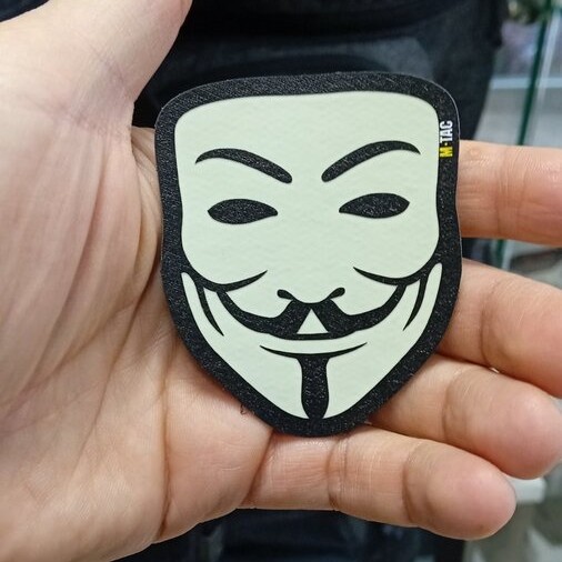 Пачове и велкро панели, аксесоари - M-Tac Patch Anonymous - Светещ