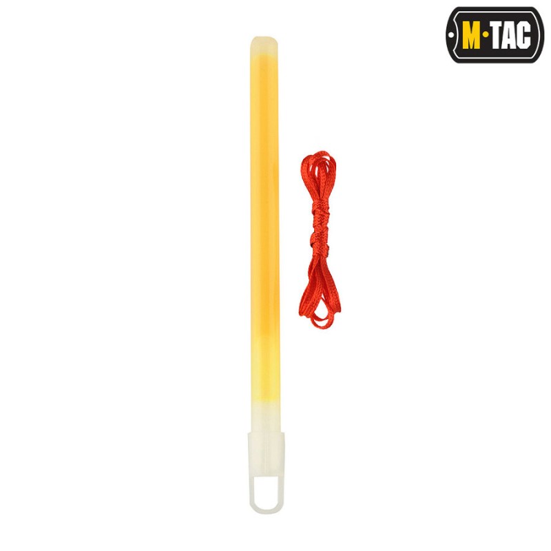 Къмпинг - Светеща пръчка  M-Tac Glow Stick 15 cm - Жълта