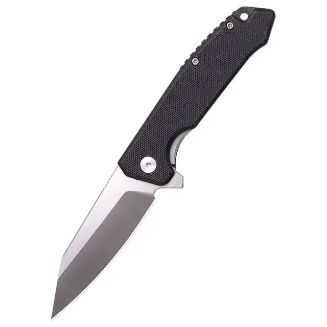 Greatech Knives - Greatech /QY16022/ D2+G10 Folding Pocket Knife (Black)