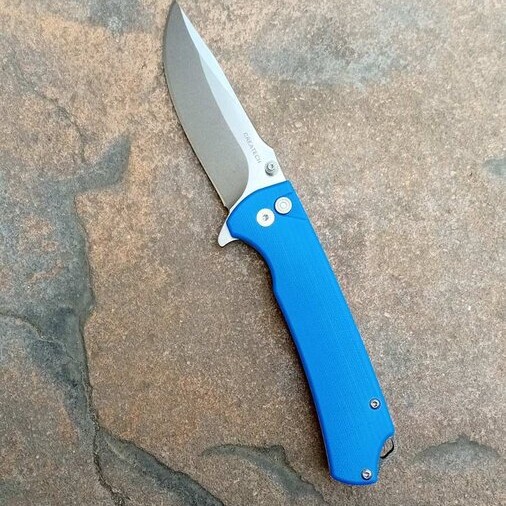 Greatech Knives - Сгъваем нож Greatech /QY32011/ D2+G10 -Button Lock