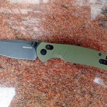 Сгъваем нож Greatech /QY32013B/ D2+G10 ОD Green