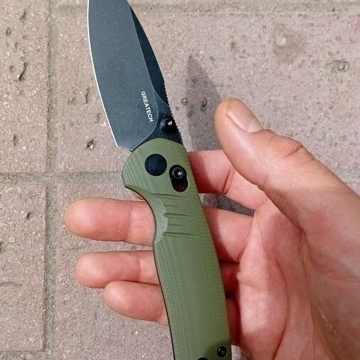 Greatech Knives - Сгъваем нож Greatech /QY32013B/ D2+G10 ОD Green