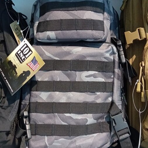 Раници, чанти, джобове - Раница 101 INC® Backpack US assault Night Camo 25л