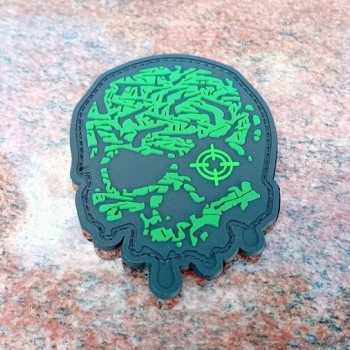 Гумена нашивка Target eye skull