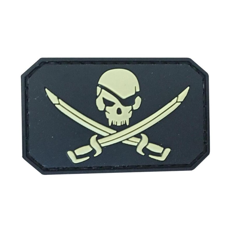 Пачове и велкро панели, аксесоари - Гумена нашивка Pirate Skull