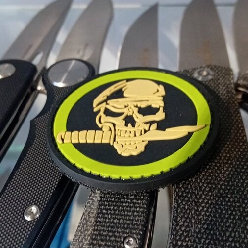 Пачове и велкро панели, аксесоари - Сравни Гумена нашивка Skull and Knife