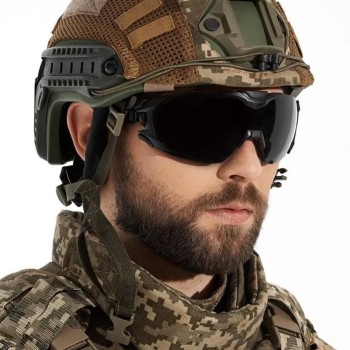 Тактически очила EDGE SUPER 64 Black Frame/ G15 Vapor Shield Leans