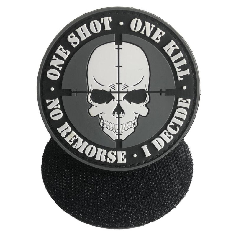 Пачове и велкро панели, аксесоари - Гумена нашивка (пач) One Shot, One Kill