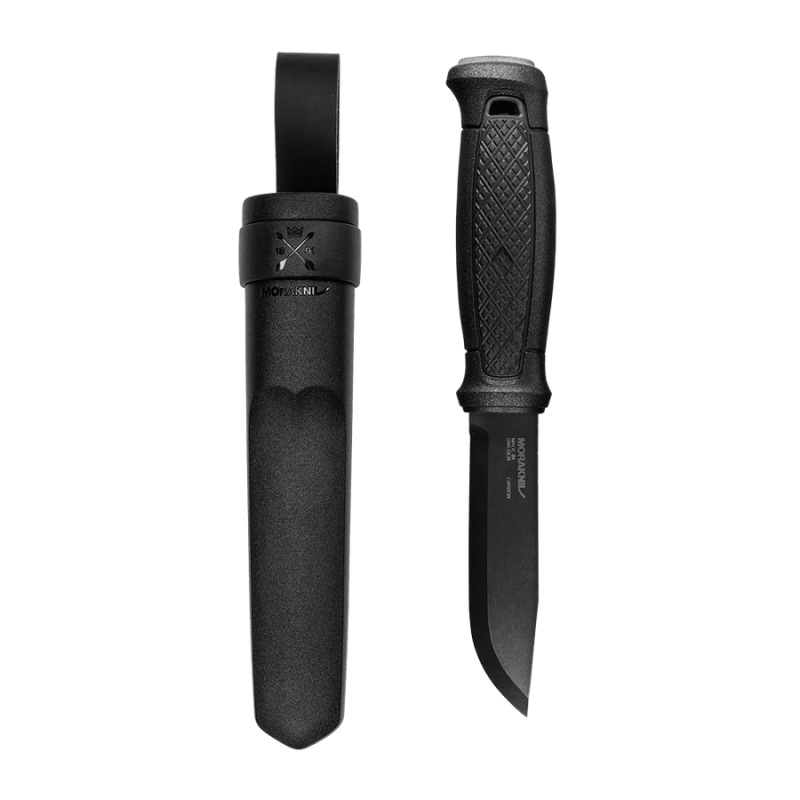 Фиксирано острие - Нож MORAKNIV® GARBERG BLACK C (POLYMER SHEATH) - CARBON STEEL
