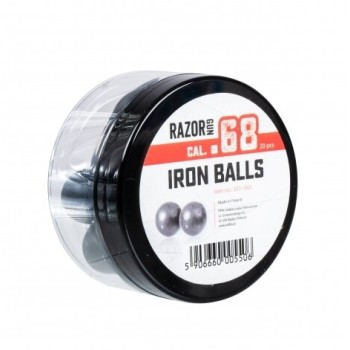 Гумено метални топчета Iron Balls Razor Gun .68 cal за Umarex HDS и SG68 20бр