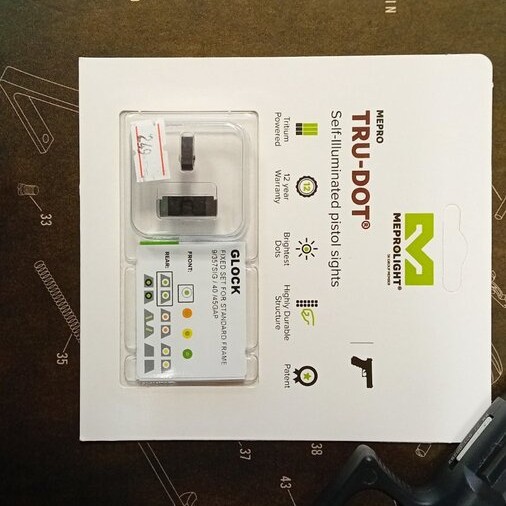 Бързомери - Нощни мерни прибори за Glock 9mm/.40S&W/.357sig Meprolight TRU-DOT