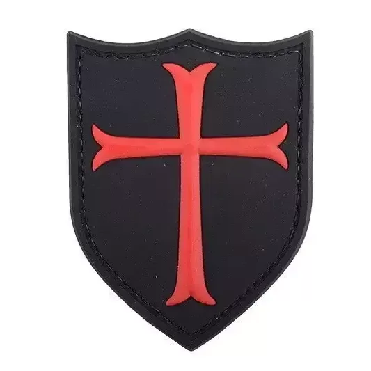 Пачове и велкро панели, аксесоари - Тамплиерски кръст - Черен