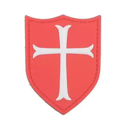 Пачове и велкро панели, аксесоари - Тамплиерски кръст - Червен