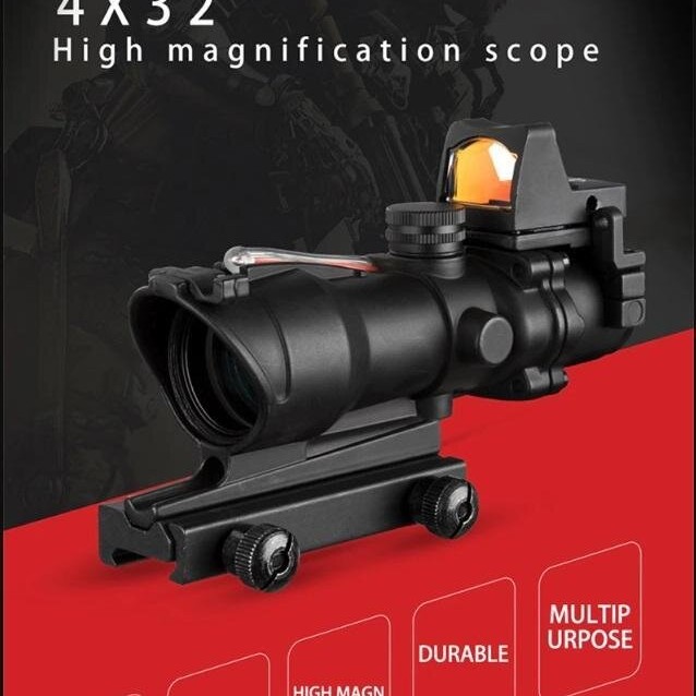Оптики - Призматичен прицел Discovery ACOG 4x32 с бързомерец RMR Red Dot