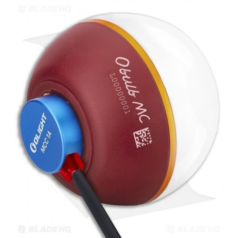 Челници и фарове - Kъмпинг лампа Olight Obulb MC 75lm. - Керемидено червена