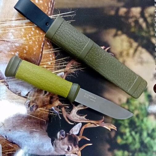Фиксирано острие - Нож MORAKNIV® OUTDOOR 2000 - STAINLESS STEEL - OLIVE GREEN
