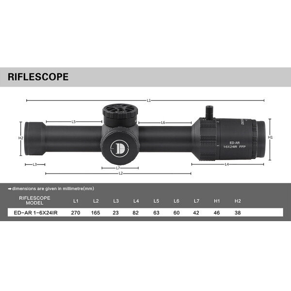 Оптики - Oптика Discovery Optics 1-6x24IR FPP