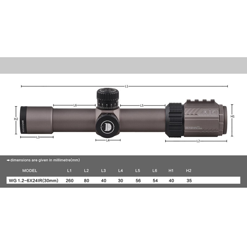 Оптики - Oптика Discovery Optics WG 1.2-6X24IR