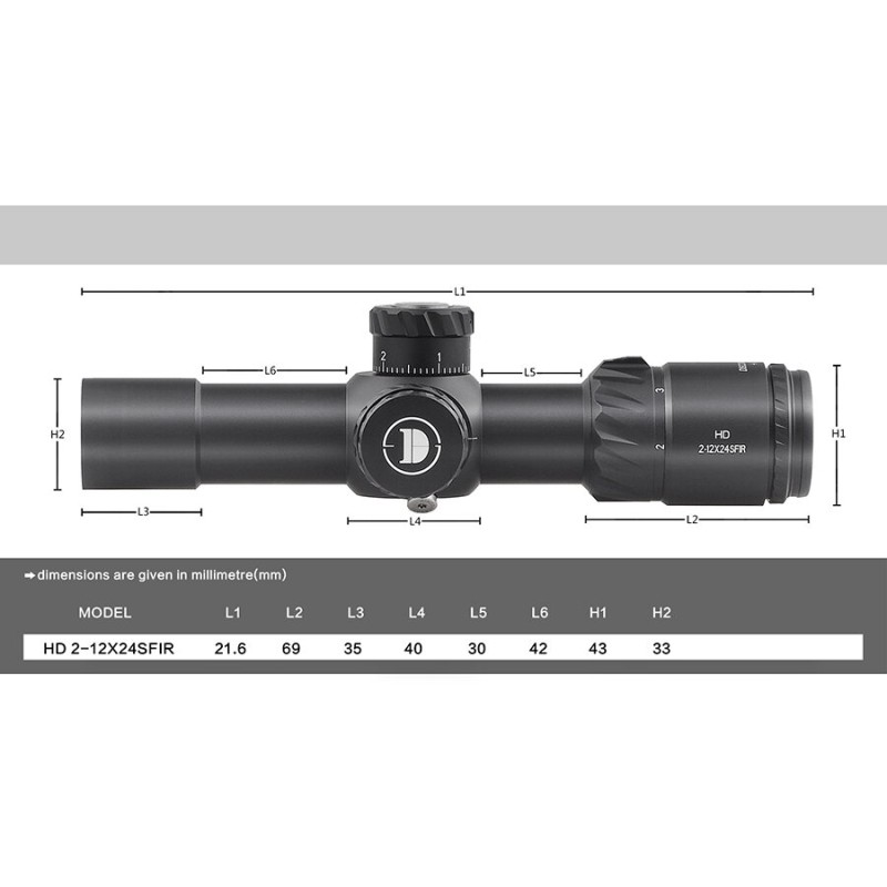 Оптики - Oптика Discovery Optics HD 2-12X24SFIR FFP