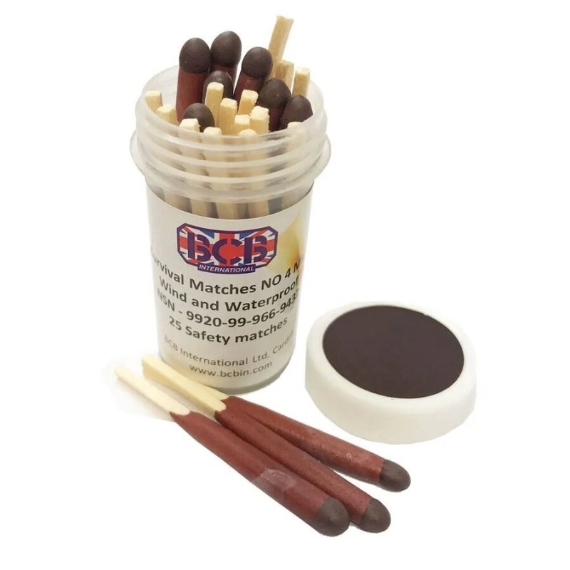 Къмпинг - Водо- и ветроустойчив кибрит BCB Survival Matches