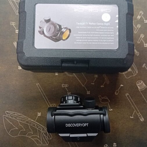 Бързомери - Бързомер за въздушни пушки и еърсофт DIscovery opt. Т1 Red Dot 1x22