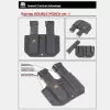 Държачи за пълнители и аксесоари - Двоен холдър от кайдекс ATA GEAR Double Pouch ver.1 за GLOCK 43X/ 48 Black