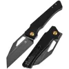 KANSEPT - Сгъваем нож KANSEPT-EGRESS- Stonewashed 14C28N Black G10