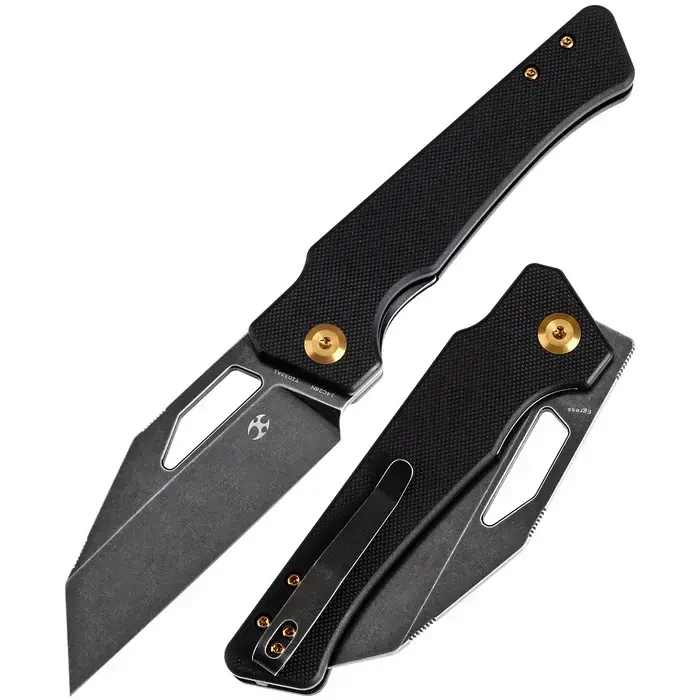 KANSEPT - Сгъваем нож KANSEPT-EGRESS- Stonewashed 14C28N Black G10