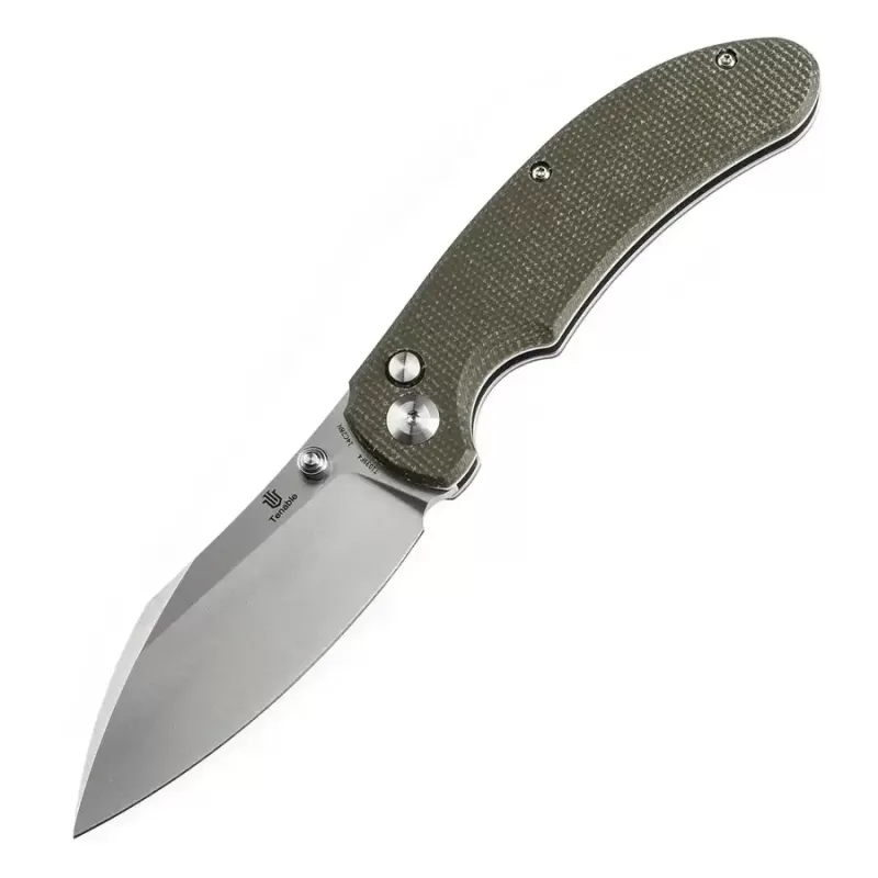 Tanable - Сгъваем нож Tenable Nesstreet Green Micarta Satin 14C28N Blade
