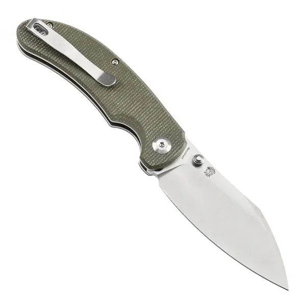 Tanable - Сгъваем нож Tenable Nesstreet Green Micarta Satin 14C28N Blade