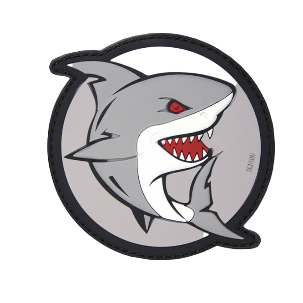 Пачове и велкро панели, аксесоари - Нашивка Attacking Shark grey/red