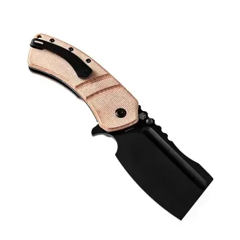 Сгъваем нож Kansept- Korvid XL 154 CM , Brown micarta