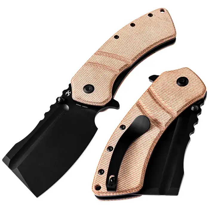 KANSEPT - Сгъваем нож Kansept- Korvid XL 154 CM , Brown micarta