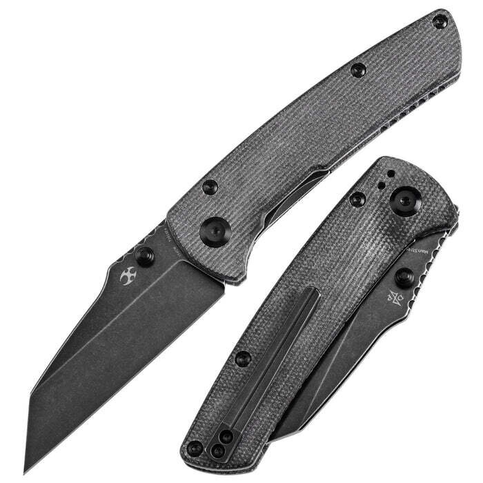 KANSEPT - Сгъваем нож KANSEPT Main Street Blackwashed 154CM, Black Micarta