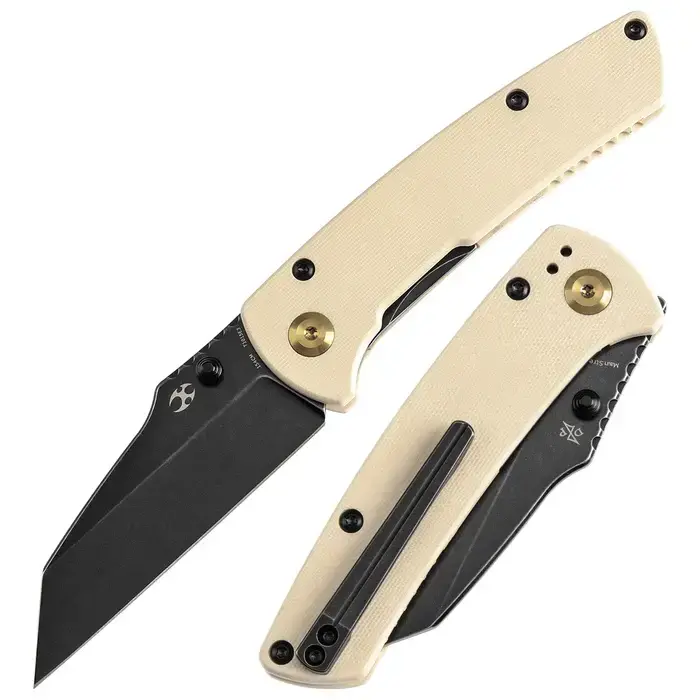 KANSEPT - Сгъваем нож KANSEPT Main Street 154 Blackwashed White G10