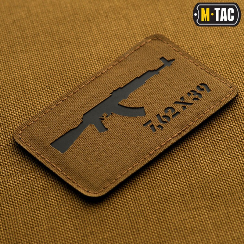 Пачове и велкро панели, аксесоари - M-Tac patch AKM 7,62 x 39 Laser Cut Coyote/Black