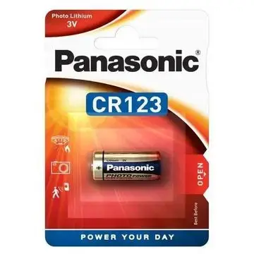 Батерии - Литиева батерия CR123A Panasonic Photo Power 3V